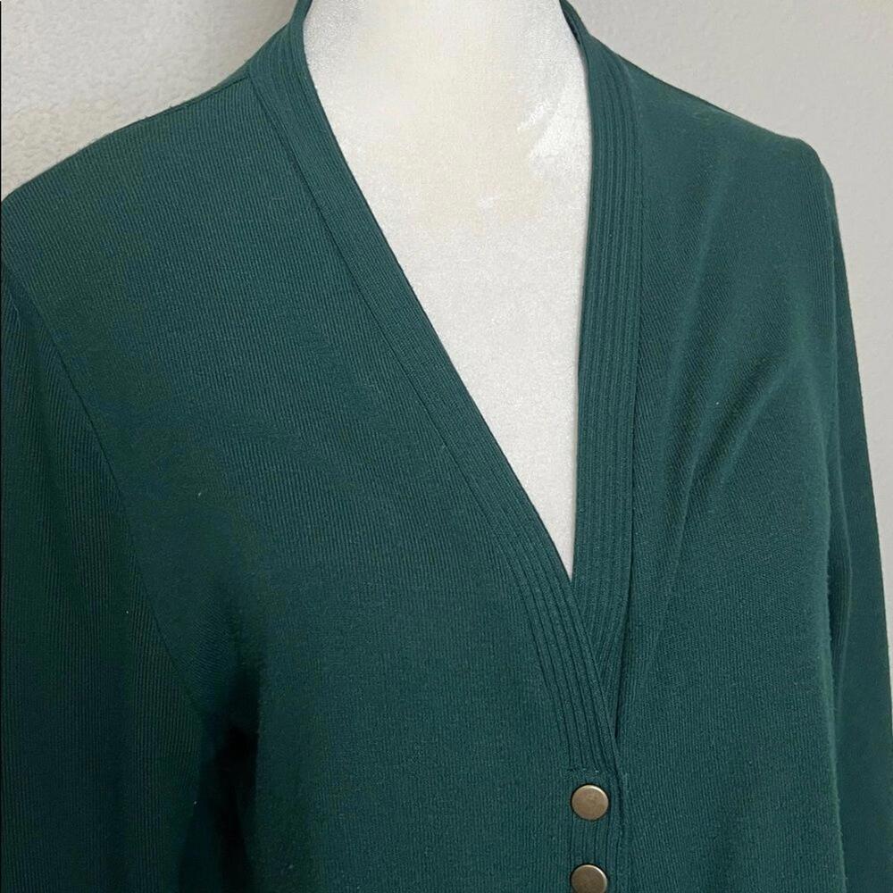 Women's Snap Cardigan Green Size Medium